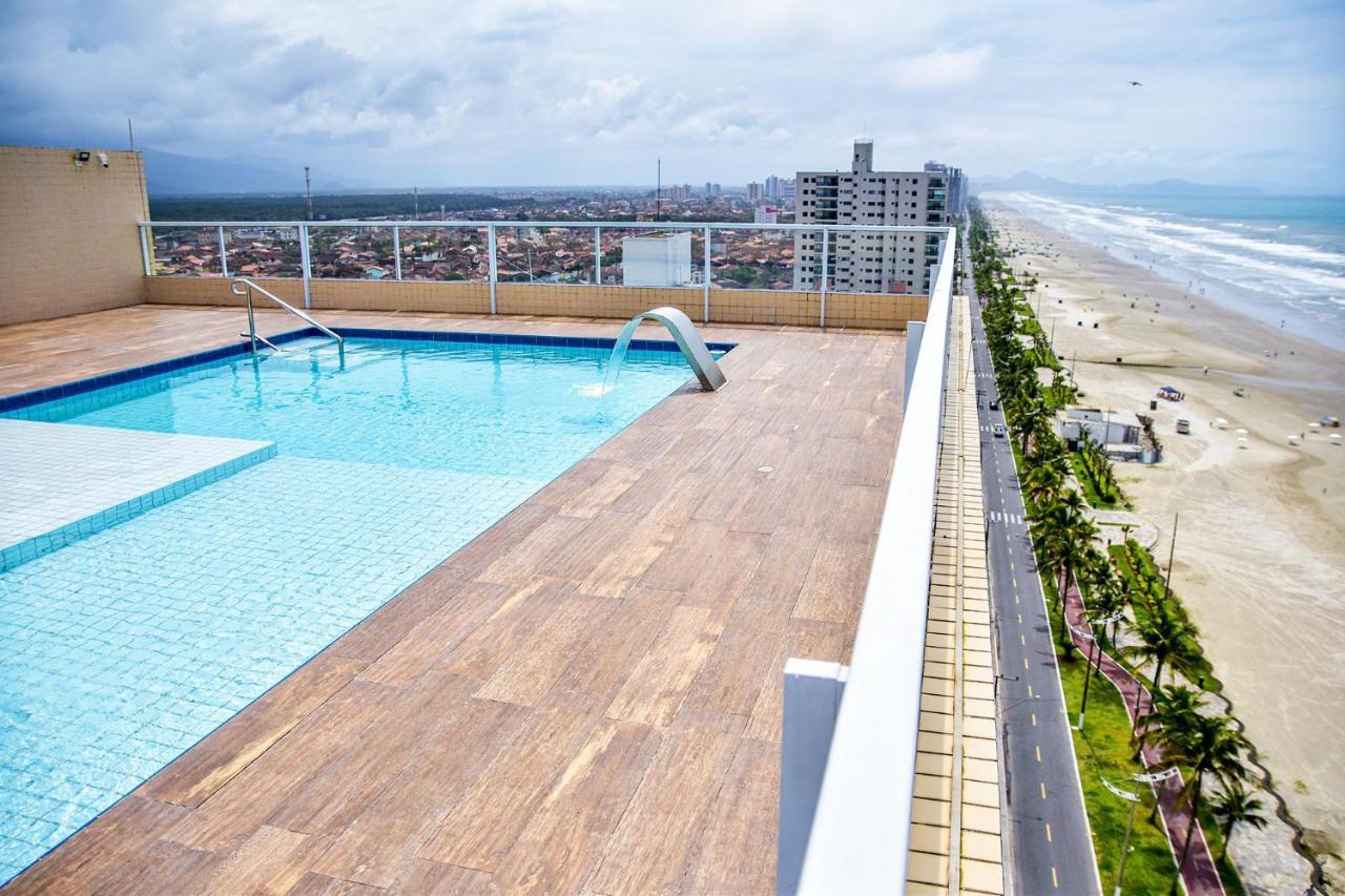 Apto C Wi-Fi A Beira-Mar Na Praia Jardim Real Sp Lejlighed Praia Grande  Eksteriør billede
